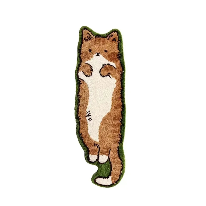 Non-Slip Long Floor Mat Fluffy Soft Bedroom Bedside Rugs Nordic Cartoon Carpet for Kids Room Bathroom Living Room Home Decor Quick Pick Grocers